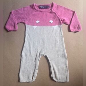 Toobydoo New York Little Monsters Zoey Baby Jumpsuit Size 3-6 M 100% Cotton